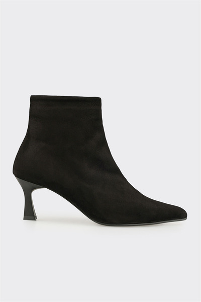 Elle Shoes Siyah Deri Kadın Klasik Bot