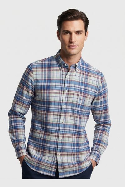 AUXOM قميص REDFIT CHECK مقاسات F/S، L، XL، XXL