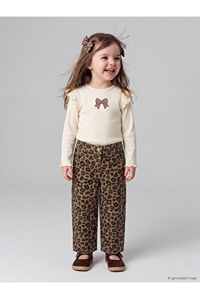 LC Waikiki Esvab • Modern & Distinctive Relax Fit Baby Girl Leopard Pants