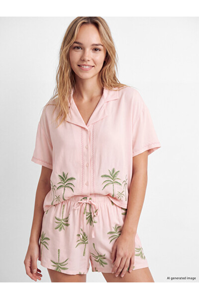 LC Waikiki Timeless Clothing & Timeless Choices Embroidered Women's Shorts Pa...