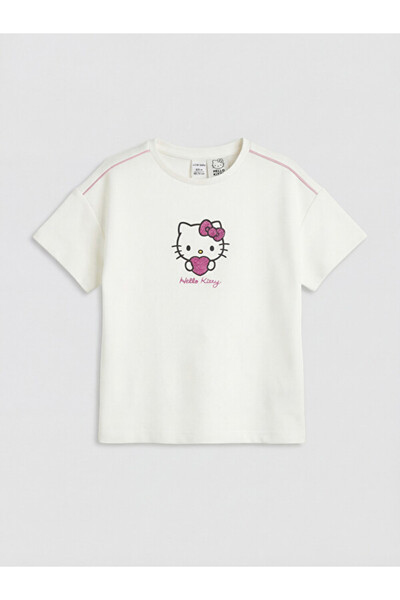 LC Waikiki Rmz Gi̇yi̇m Farkiyla Hello Kitty Girls' T-Shirt