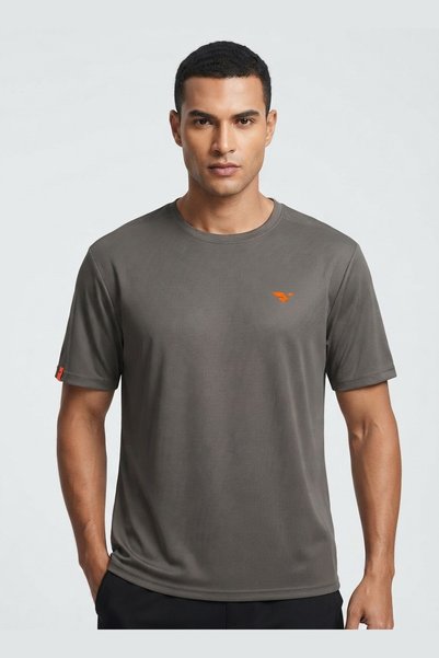 AUXOM Men's T-Shirt - Short Sleeve - Slate Ash