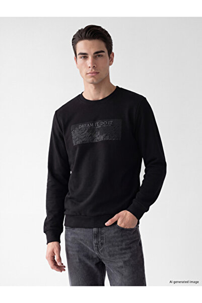 LC Waikiki I Zero Roba Collar Printed Thick Men's Sweatshirt from Freezen Store