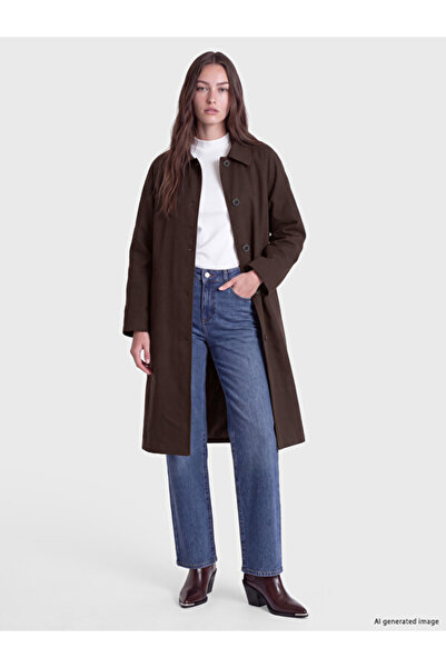 LC Waikiki I Shirt Roba Collar Women's Trench Coat from Freezen Store