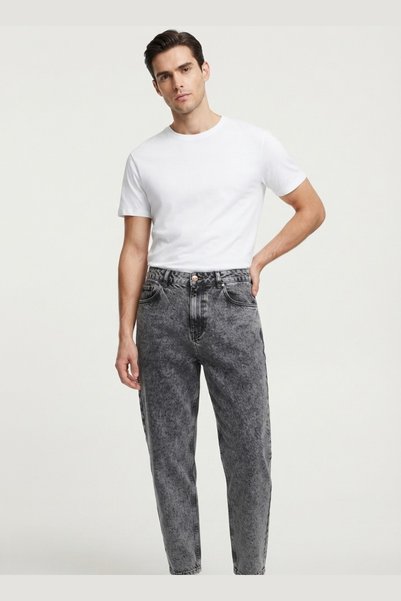 AUXOM Men's Jeans - Grey