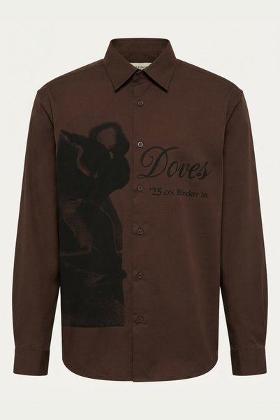 AUXOM Men's Shirt - Brown & Black