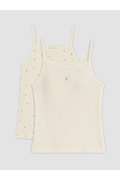 LC Waikiki Timeless Clothing & Timeless Choices Square Roba Collar Girls' Und...