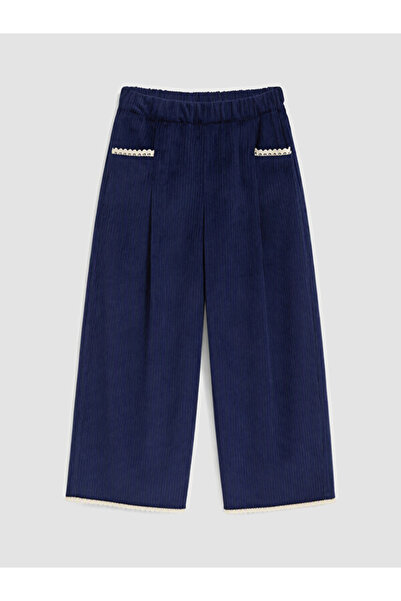LC Waikiki Timeless Clothing & Timeless Choices Wide-Leg Girls' Velvet Trousers