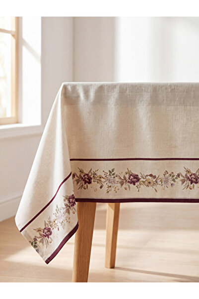 LC Waikiki Timeless Clothing & Timeless Choices Floral Embroidered Tablecloth...