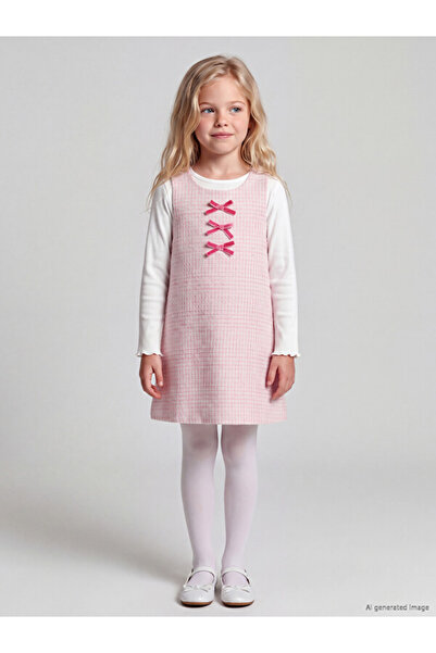 LC Waikiki Esvab • Modern & Distinctive Bowknot Girls' Dress and T-Shirt