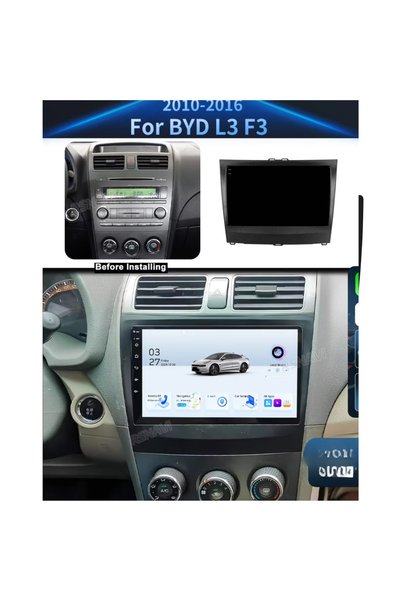 Carplayer شاشة سيارة أندرويد لسيارة بي واي دي L3 موديل 2010-2015، 6 جيجابايت ...