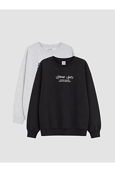 LC Waikiki I 2-Pack Zero Roba Collar Boys' Sweatshirt from Freezen Store