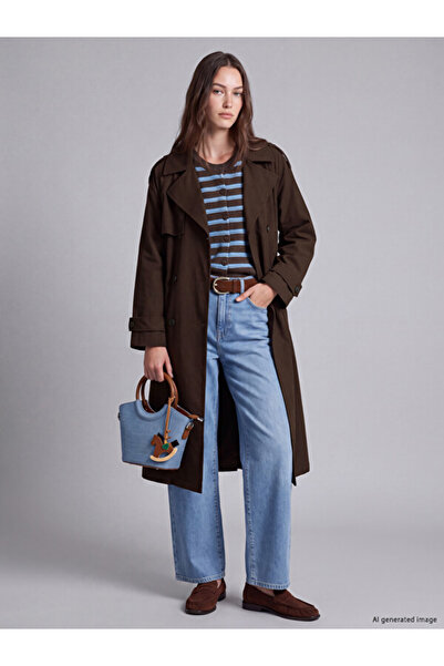 LC Waikiki Esvab • Modern & Distinctive Belted Women's Gabardine Trench Coat