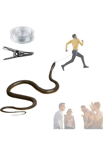 Generic 2 pack Snake Prank with String Clip, Golf Snake Prank, Rubber Snake, ...