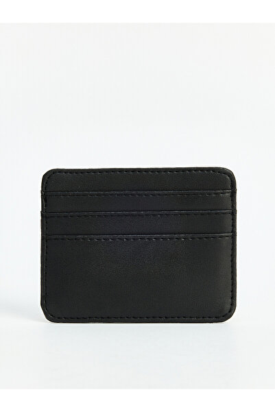 LC Waikiki Nevavm Black Men's Card Holder with Difference