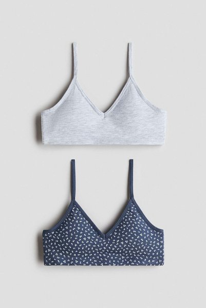 H&M 2-pack padded crop tops