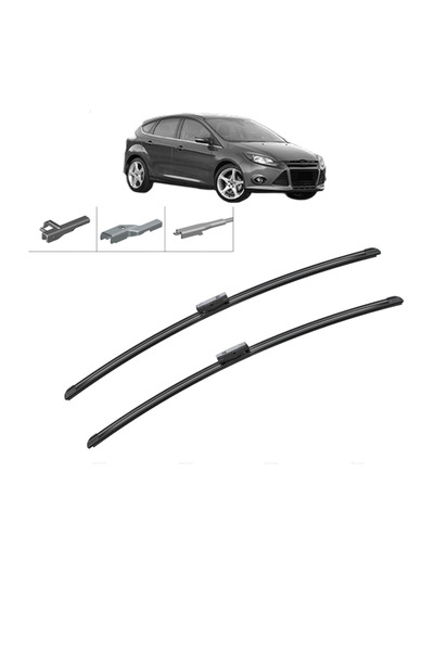 Bosch Комплект от 2 чистачки FORD FOCUS III 2010-2020, за предно стъкло, Aero...