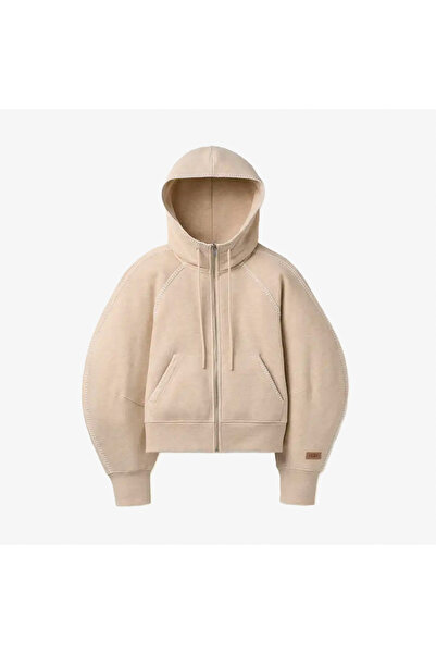 UGG Classic Full-Zip Kadın Krem Sweatshirt