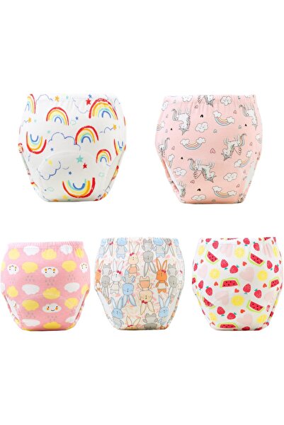 SKY TOUCH 5PCS Baby Potty Training Pants Cotton, Soft Breathable Potty Traini...