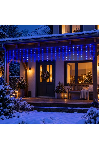 BellFyd Φωτιστικό κουρτίνα LED Χριστουγεννιάτικο, 8 μέτρα x 1 μέτρο, Διαθέσιμ...