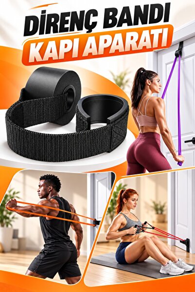 Thundara Direnç Bandı Kapı Aparatı Evde Pulldown Curl Row Cable Press Makines...