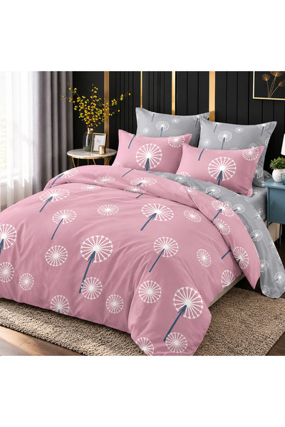 Talis Lenjerie Blush 6 piese, Material Finet, Pentru pat Dublu