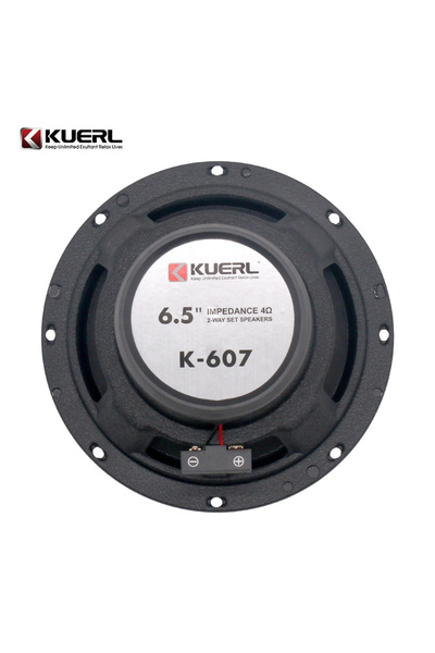 KUERL Set de difuzoare coaxiale K-607 de 6,5 inch, frecvență 40HZ-23KHZ, 92db, 40W RMS
