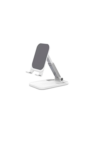 G Glixicom Suport Telefon Metalic pentru Masa sau Birou, Pliabil si cu Multip...