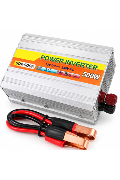 XL Invertor auto 12V 220V putere 500W Convertor SDA 500A cu undă sinusoidală ...
