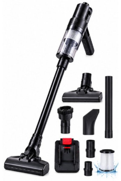 Amir Aspirator vertical fără fir C6 MINI 2 în 1 portabil cu multiple accesori...