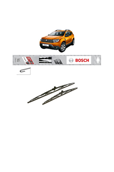 Bosch Σετ 2 υαλοκαθαριστήρων DACIA DUSTER SUV Van από το 2011-2018, Κλασικού ...
