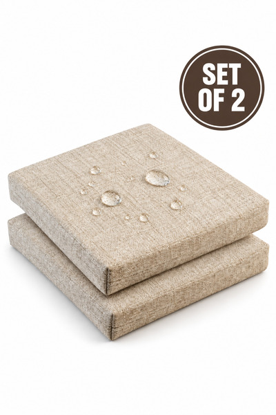 Bangsonic Set de 2 perne impermeabile pentru scaune, 40 x 40 x 4 cm, Huse det...
