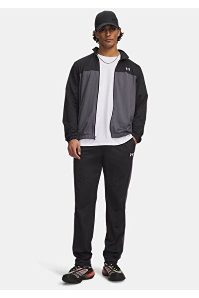 Under Armour Men's 6009355-001 Emea Tracksuit Novelty Black Sweat Suit Set