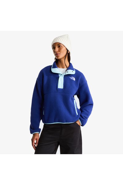 THE NORTH FACE Cragmont 1/2 Snap Fleece Kadın Mavi Polar