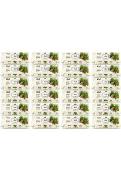 Fibril Wet Towel Wipes 90 Sheets Mystic Cedar Wood with Plastic Cover (Set of...
