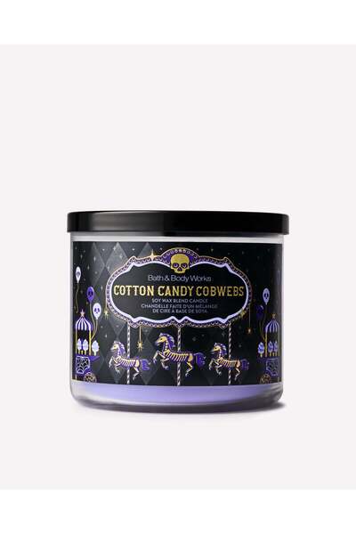 Bath & Body Works Cotton Candy Cobwebs Büyük Mum