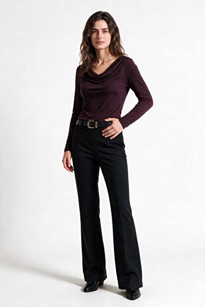 Siyah Flare Pantolon