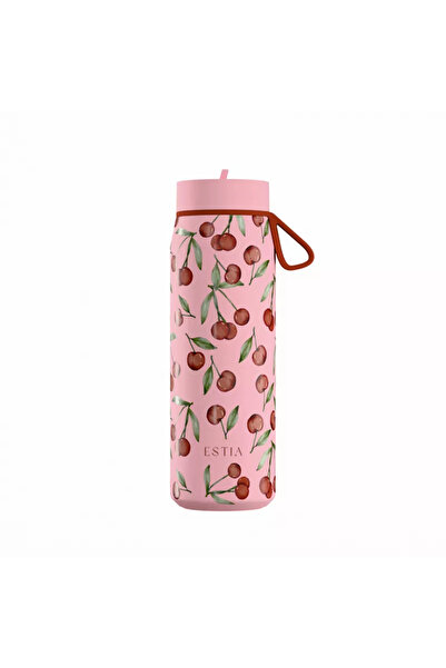 Estia Home Art Ανοξείδωτο Θερμός Ποτήρι Pulse Cherry Rose 500ml Estia