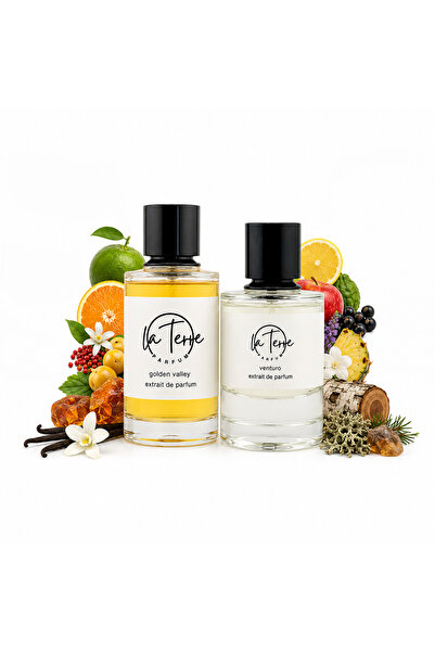 La Terre Perfume Golden Valley/Venturo| Long-Lasting Perfume Gift Set|100ml,5...
