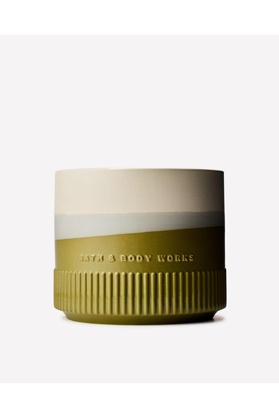 Bath & Body Works Sea Salt + Musk 4 Fitilli Büyük Mum