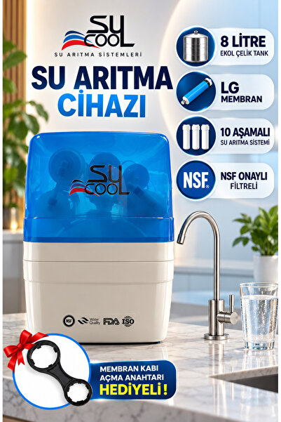 Sucool 10 Aşamalı Lg Membranlı Çelik Tanklı Su Arıtma Cihazı
