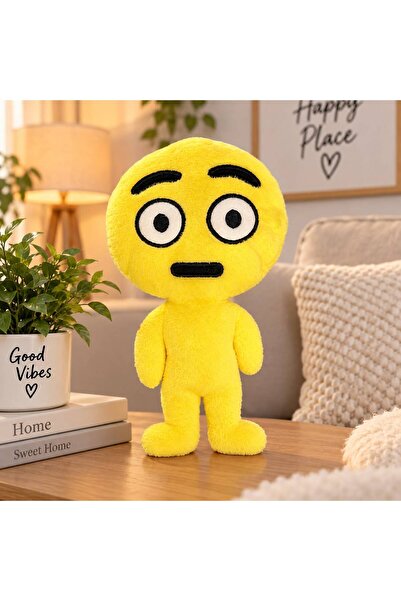 30 cm Sarı Emoji Peluş Oyuncak – Sevimli ve Eğlenceli Yüz İfadeleri – Model Seçenekli
