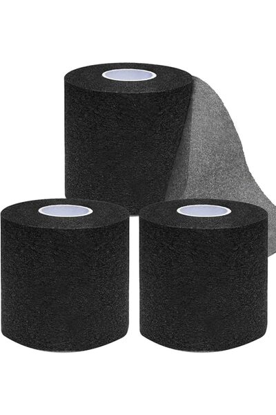 GENERAL ADMITRY Pre Wrap Tape Athletic,3 Rolls X 22 Yards Black Prewrap,Headb...