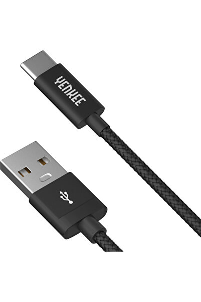 Yenkee Καλώδιο Δεδομένων USB/Type-C 1μ Μαύρο