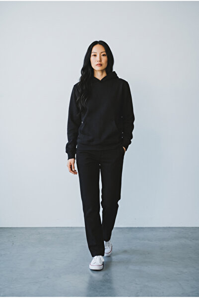 Kadın Regular Fit Kapüşonlu Sweatshirt