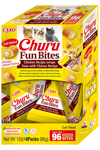 churu Cat Fun Bites Reteta cu Pui, Ton si Branza