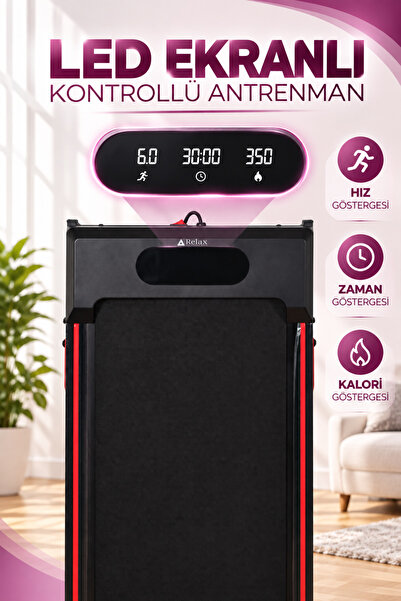 Relax İnce ve Pratik Tasarım Kompakt Yürüme ve Koşu Bandı RL-870