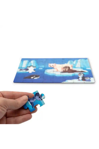 Hopiers Arctic Animals 40 Piece Wooden Puzzle