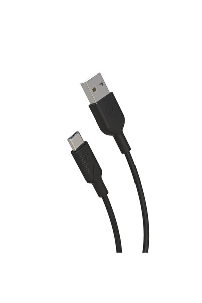 Muvit Καλώδιο USB σε Type C 3A 1.2μ 100% Μαύρο