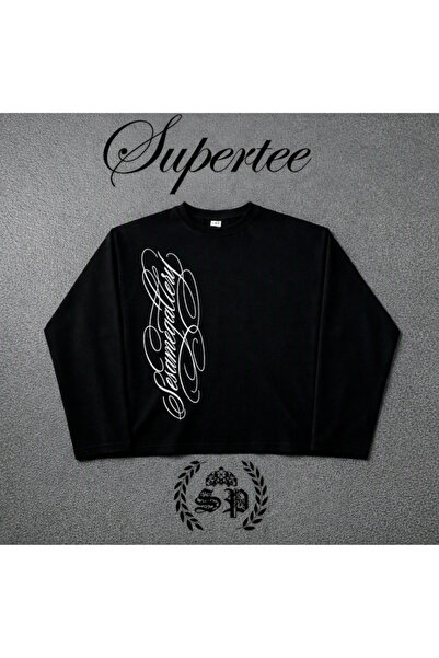 StartMore Long Sleeve Tatto Gotic Lovery Top2 Supertee Design Baskılı Uzun Ko...
